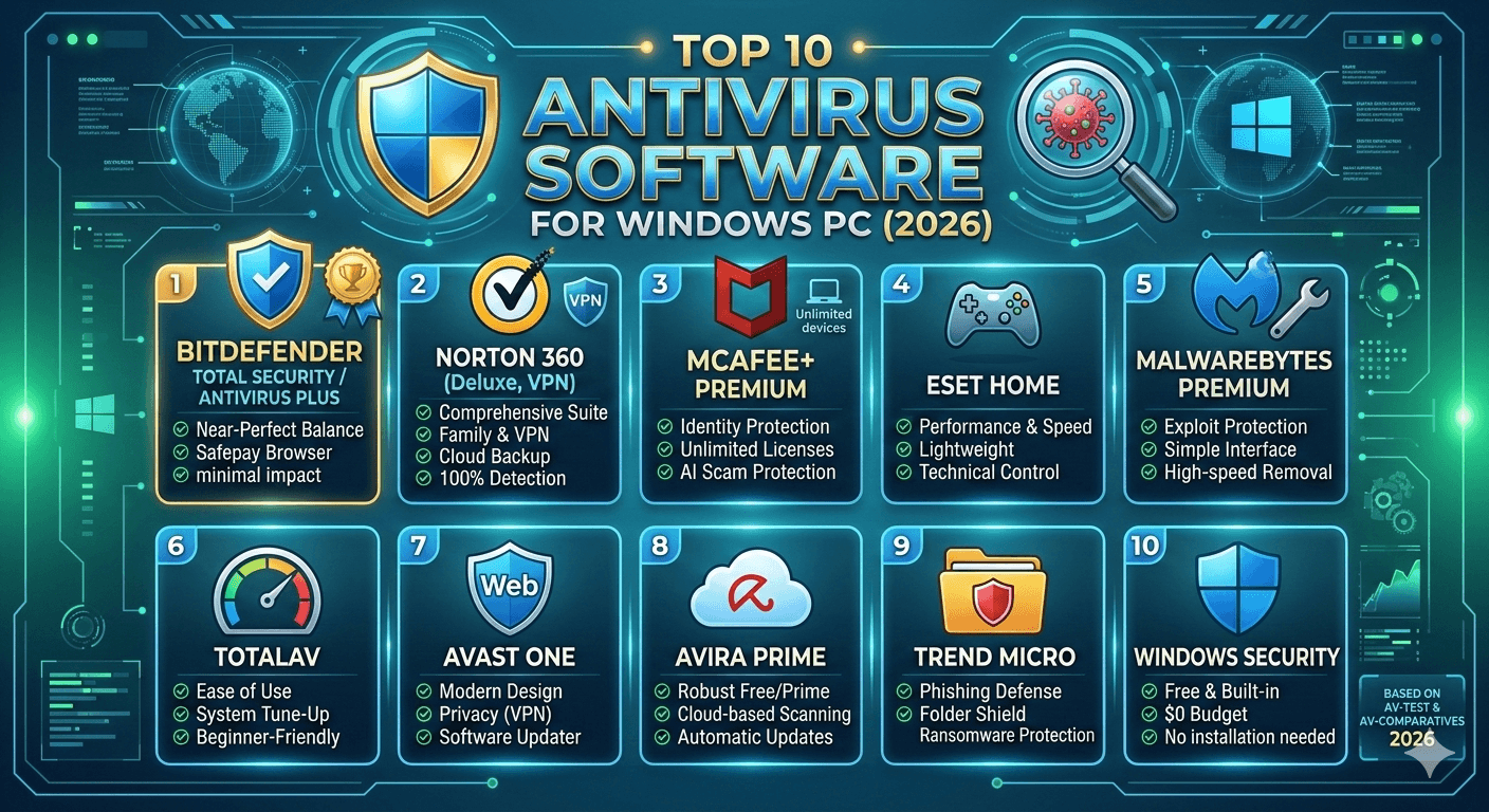 Top Antivirus Software in 2026