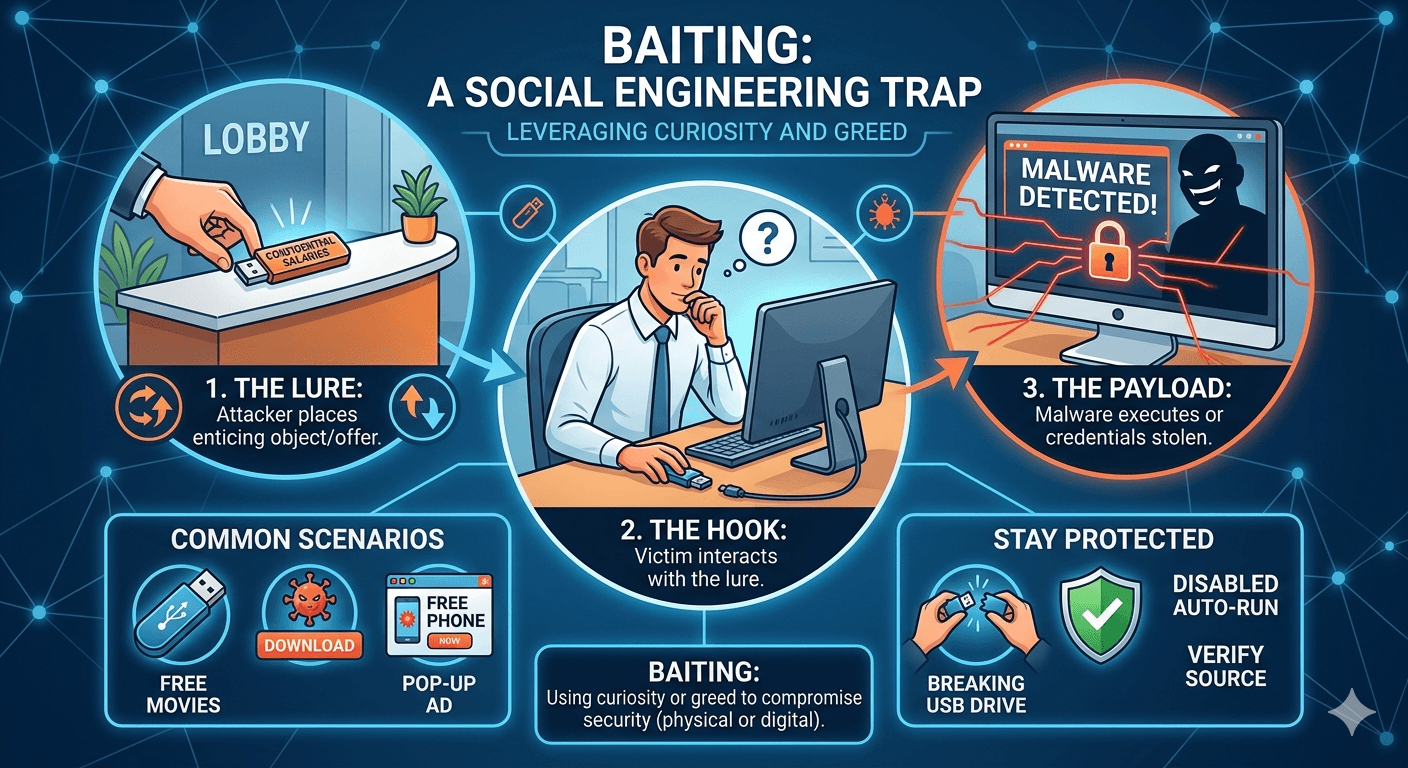 Baiting in Social Engineering