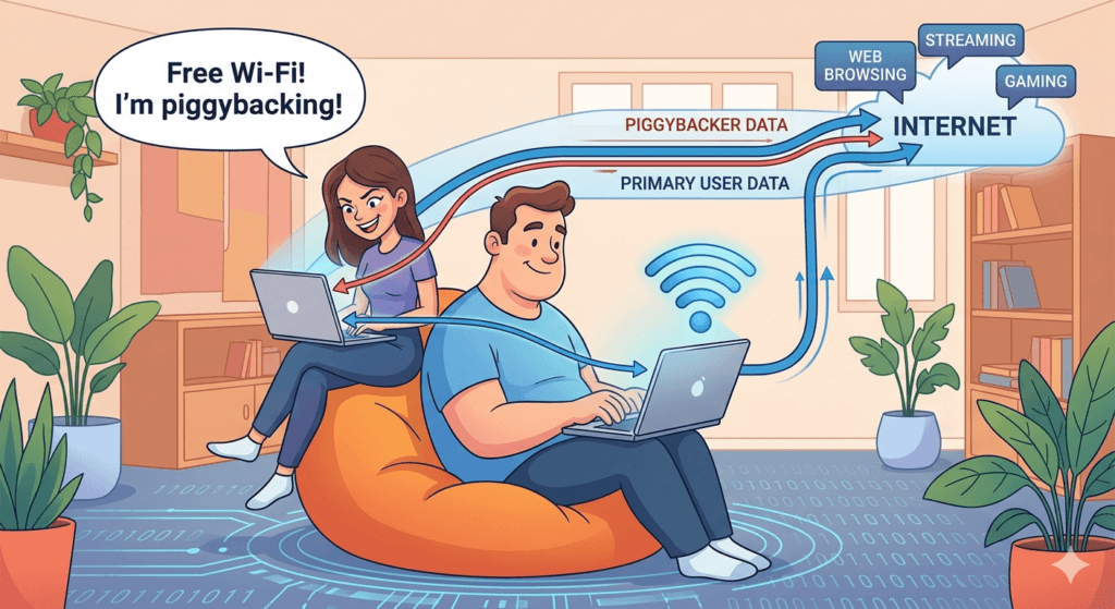WiFi Piggybacking