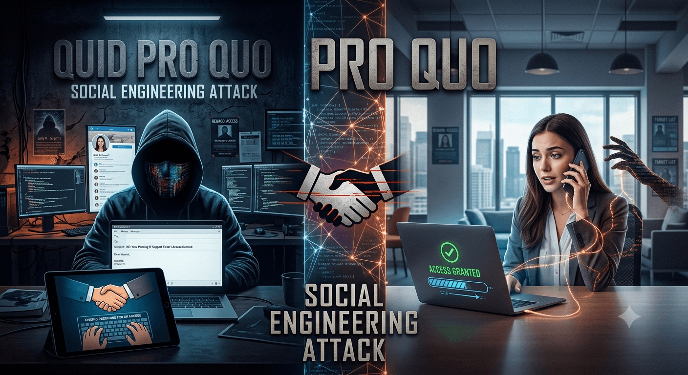 Quid Pro Quo in Social Engineering Attack