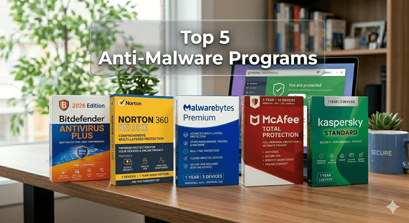 Top 5 Anti-Malware Programs